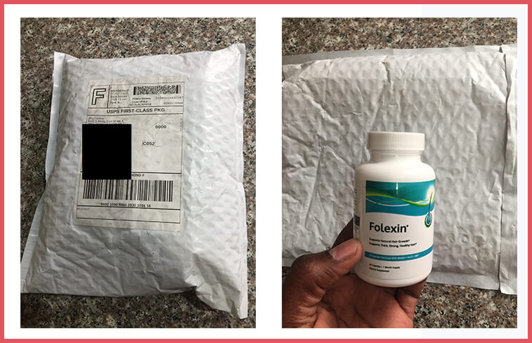 Folexin Review - What your package looks like when you receive it.
